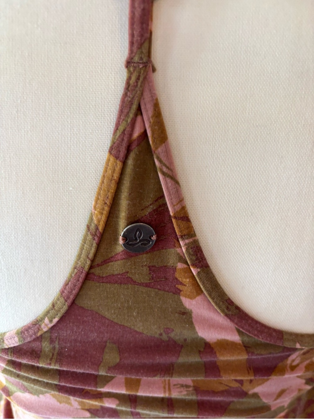 Prana Ayla Dress floral camouflage print size extra small EUC - Picture 7 of 10
